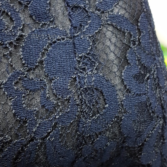 J. Crew Navy Lace Skirt - Picture 2 of 6